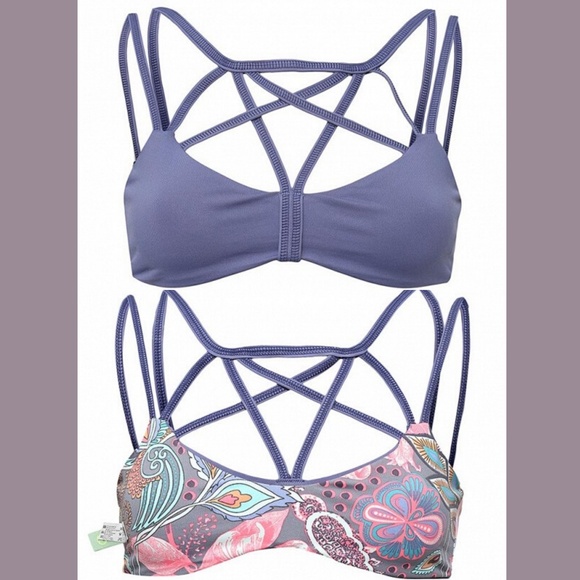 NWT Maaji Pitch Crossroads Strappy Soft Cup Reversible‎ Bikini Top [SZ XL ] - Picture 2 of 8
